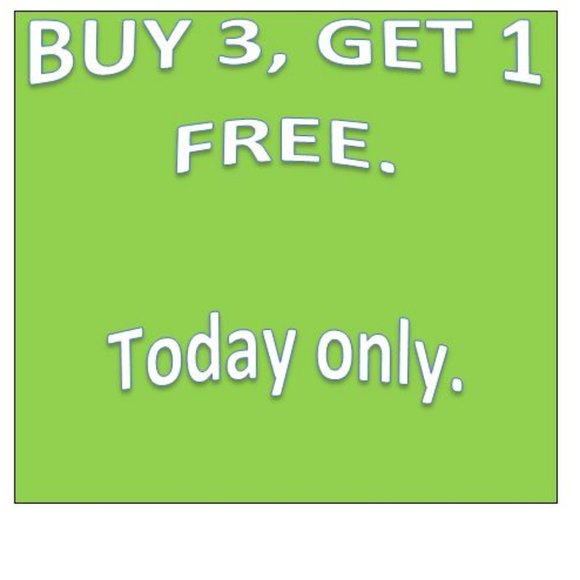 buy 3 get 1 free - Picture 1 of 1